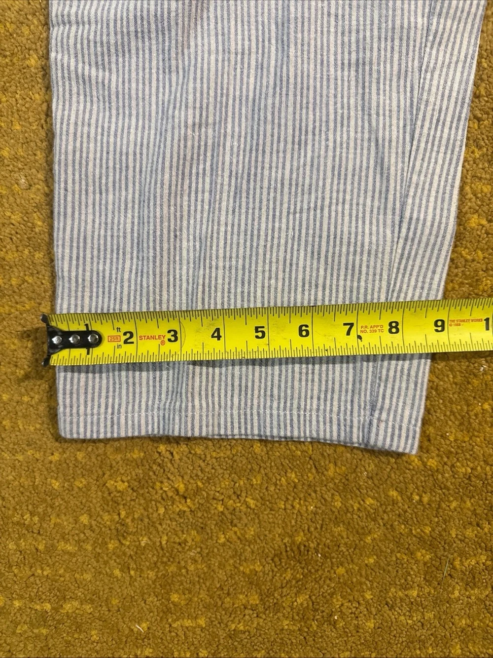 Vintage Carrera Light Blue and White hickory striped